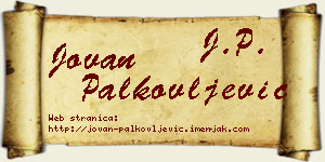 Jovan Palkovljević vizit kartica